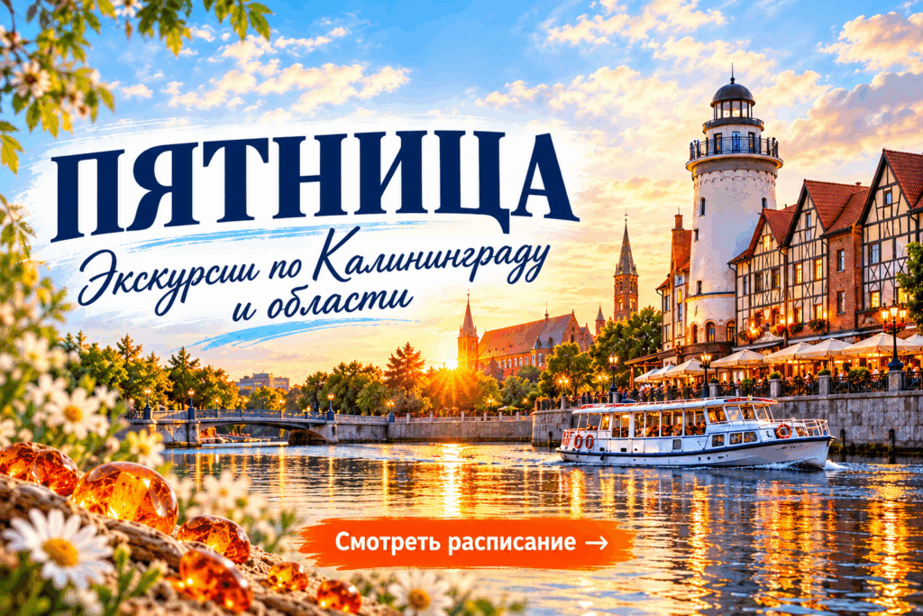 Экскурсии в Калининграде по пятницам